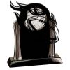 [T307] 8.25" Black/Silver Piano Finish Clock Thumbnail
