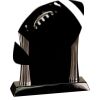 [T307] 8.25" Black/Silver Piano Finish Clock Thumbnail
