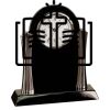 [T307] 8.25" Black/Silver Piano Finish Clock Thumbnail