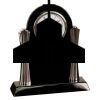[T307] 8.25" Black/Silver Piano Finish Clock Thumbnail