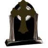 [T307] 8.25" Black/Silver Piano Finish Clock Thumbnail