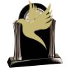 [T307] 8.25" Black/Silver Piano Finish Clock Thumbnail