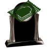 [T307] 8.25" Black/Silver Piano Finish Clock Thumbnail