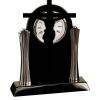 [T307] 8.25" Black/Silver Piano Finish Clock Thumbnail
