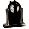 [T307] 8.25" Black/Silver Piano Finish Clock Thumbnail