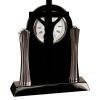 [T307] 8.25" Black/Silver Piano Finish Clock Thumbnail