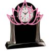 [T307] 8.25" Black/Silver Piano Finish Clock Thumbnail