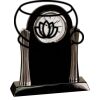 [T307] 8.25" Black/Silver Piano Finish Clock Thumbnail