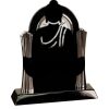 [T307] 8.25" Black/Silver Piano Finish Clock Thumbnail