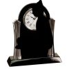 [T307] 8.25" Black/Silver Piano Finish Clock Thumbnail