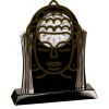 [T307] 8.25" Black/Silver Piano Finish Clock Thumbnail