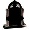 [T307] 8.25" Black/Silver Piano Finish Clock Thumbnail
