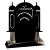 [T307] 8.25" Black/Silver Piano Finish Clock Thumbnail