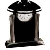 [T307] 8.25" Black/Silver Piano Finish Clock Thumbnail