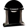 [T307] 8.25" Black/Silver Piano Finish Clock Thumbnail