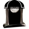 [T307] 8.25" Black/Silver Piano Finish Clock Thumbnail