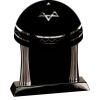 [T307] 8.25" Black/Silver Piano Finish Clock Thumbnail
