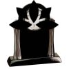 [T307] 8.25" Black/Silver Piano Finish Clock Thumbnail