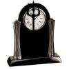 [T307] 8.25" Black/Silver Piano Finish Clock Thumbnail