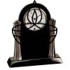 [T307] 8.25" Black/Silver Piano Finish Clock Thumbnail