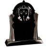 [T307] 8.25" Black/Silver Piano Finish Clock Thumbnail