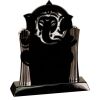 [T307] 8.25" Black/Silver Piano Finish Clock Thumbnail