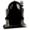 [T307] 8.25" Black/Silver Piano Finish Clock Thumbnail