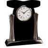 [T307] 8.25" Black/Silver Piano Finish Clock Thumbnail