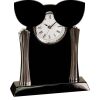 [T307] 8.25" Black/Silver Piano Finish Clock Thumbnail
