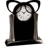 [T307] 8.25" Black/Silver Piano Finish Clock Thumbnail