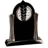 [T307] 8.25" Black/Silver Piano Finish Clock Thumbnail