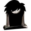 [T307] 8.25" Black/Silver Piano Finish Clock Thumbnail