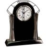 [T307] 8.25" Black/Silver Piano Finish Clock Thumbnail