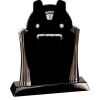 [T307] 8.25" Black/Silver Piano Finish Clock Thumbnail