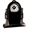 [T307] 8.25" Black/Silver Piano Finish Clock Thumbnail