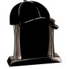[T307] 8.25" Black/Silver Piano Finish Clock Thumbnail
