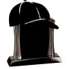 [T307] 8.25" Black/Silver Piano Finish Clock Thumbnail