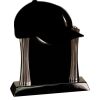 [T307] 8.25" Black/Silver Piano Finish Clock Thumbnail
