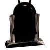 [T307] 8.25" Black/Silver Piano Finish Clock Thumbnail
