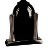 [T307] 8.25" Black/Silver Piano Finish Clock Thumbnail