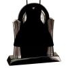 [T307] 8.25" Black/Silver Piano Finish Clock Thumbnail