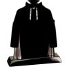 [T307] 8.25" Black/Silver Piano Finish Clock Thumbnail