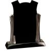 [T307] 8.25" Black/Silver Piano Finish Clock Thumbnail