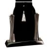 [T307] 8.25" Black/Silver Piano Finish Clock Thumbnail
