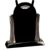 [T307] 8.25" Black/Silver Piano Finish Clock Thumbnail