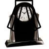 [T307] 8.25" Black/Silver Piano Finish Clock Thumbnail
