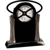 [T307] 8.25" Black/Silver Piano Finish Clock Thumbnail