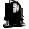 [T307] 8.25" Black/Silver Piano Finish Clock Thumbnail