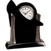 [T307] 8.25" Black/Silver Piano Finish Clock Thumbnail