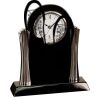 [T307] 8.25" Black/Silver Piano Finish Clock Thumbnail